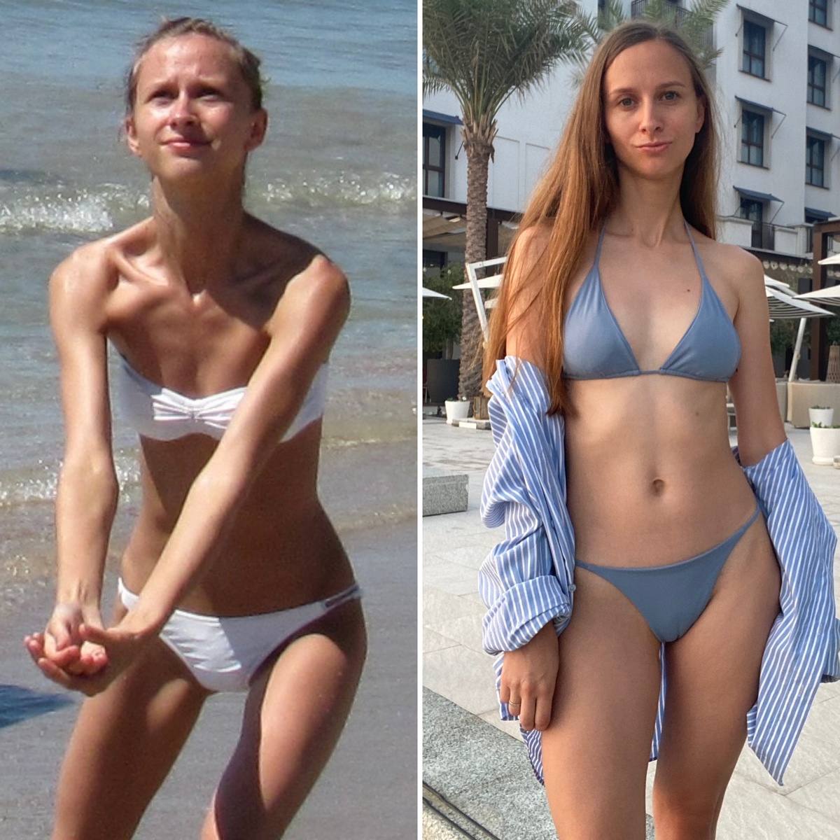 До/после +10 кг