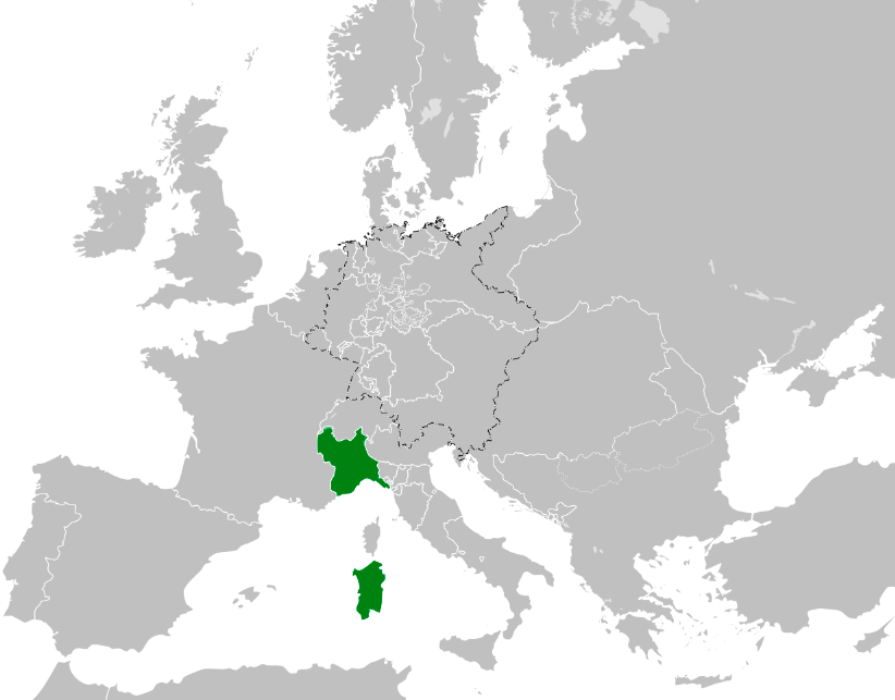 Сардиния в 1815 году