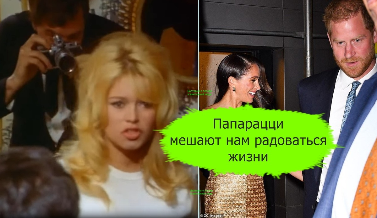 Героиню Брижит Бардо из фильма "Частная жизнь" и герцогов Сассекских объединяет нелюбовь к папарацци