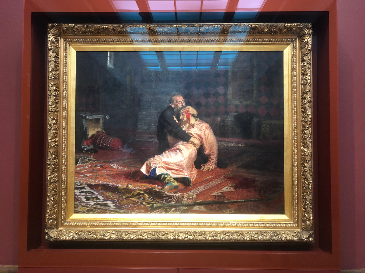 И. Е. Репин. Иван Грозный и сын его Иван 16 ноября 1581 года (1885)