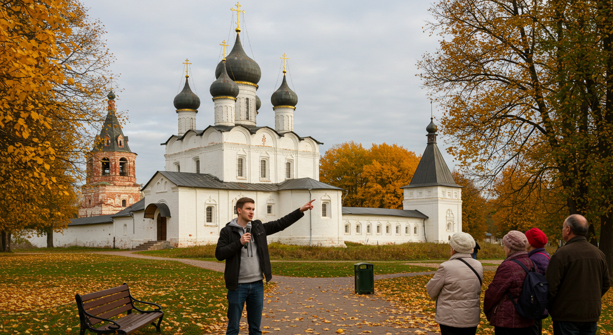 гид по Золотому кольцу, зарабатывает на нестандартных маршрутах