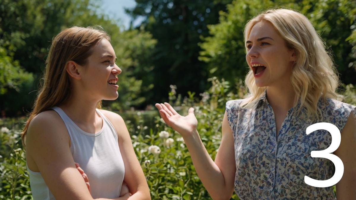 Муж разыскивает Ксению и дочь Аню. Лена хочет сообщить, что девочки переночуют у неё, но Ксения настаивает на запрете. "Пусть побегает и поищет нас," — говорит она.