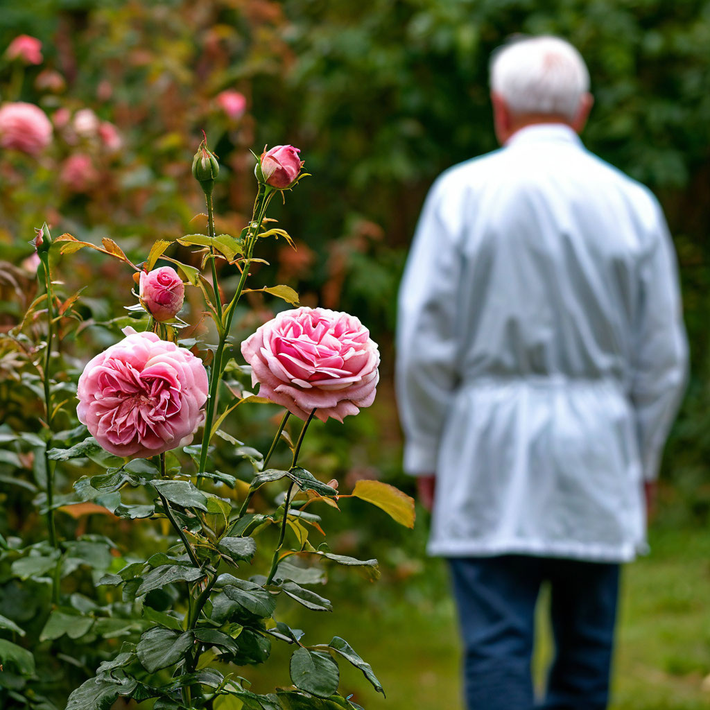 Кусты вырастают компактными, высотой около 1–1,5 метров. Побеги густо покрыты листьями насыщенного зелёного цвета, что создаёт гармоничный контраст с яркими цветками.  