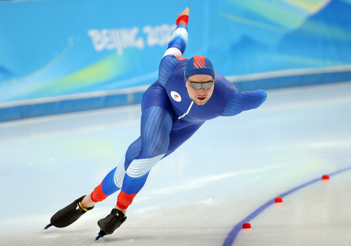 Павел Кулижников во время соревнований. Фото: Антон Новодережкин / ТАСС