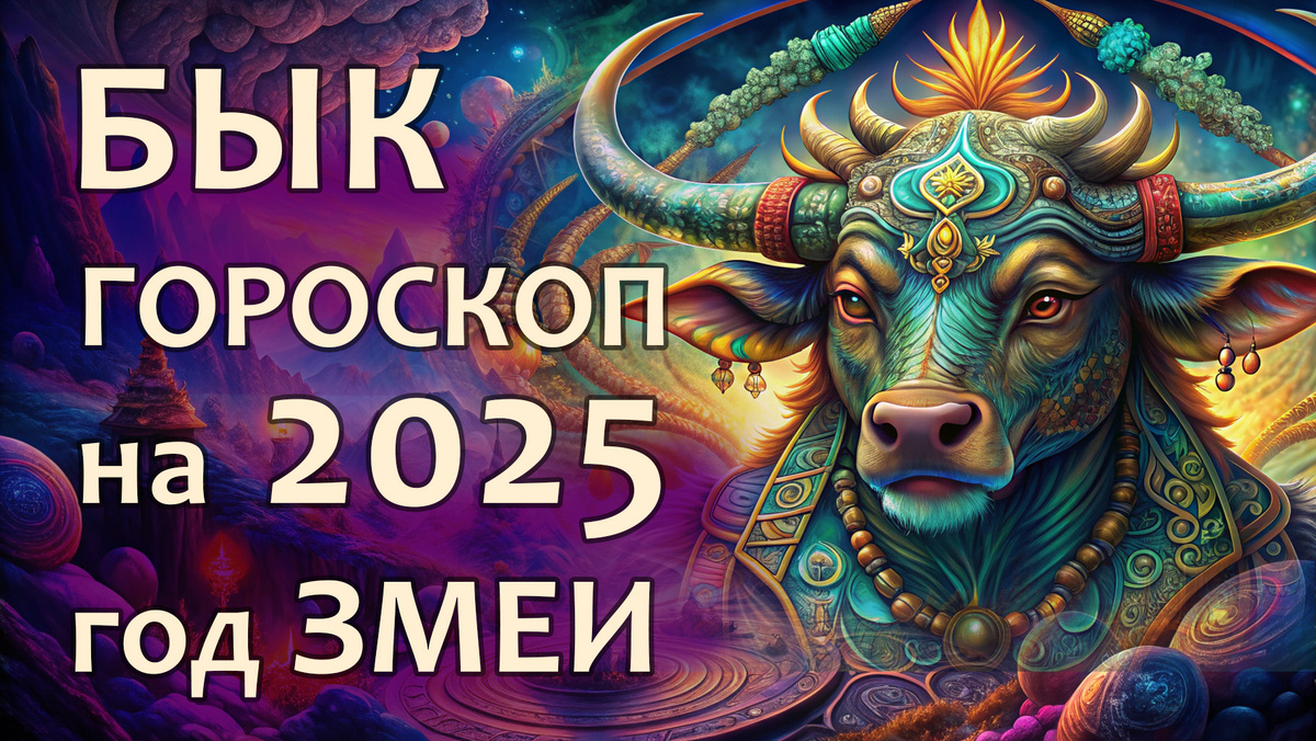 Бык гороскоп на год Змеи 2025