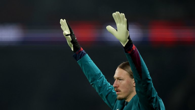    Вратарь «ПСЖ» Матвей Сафонов. AFP