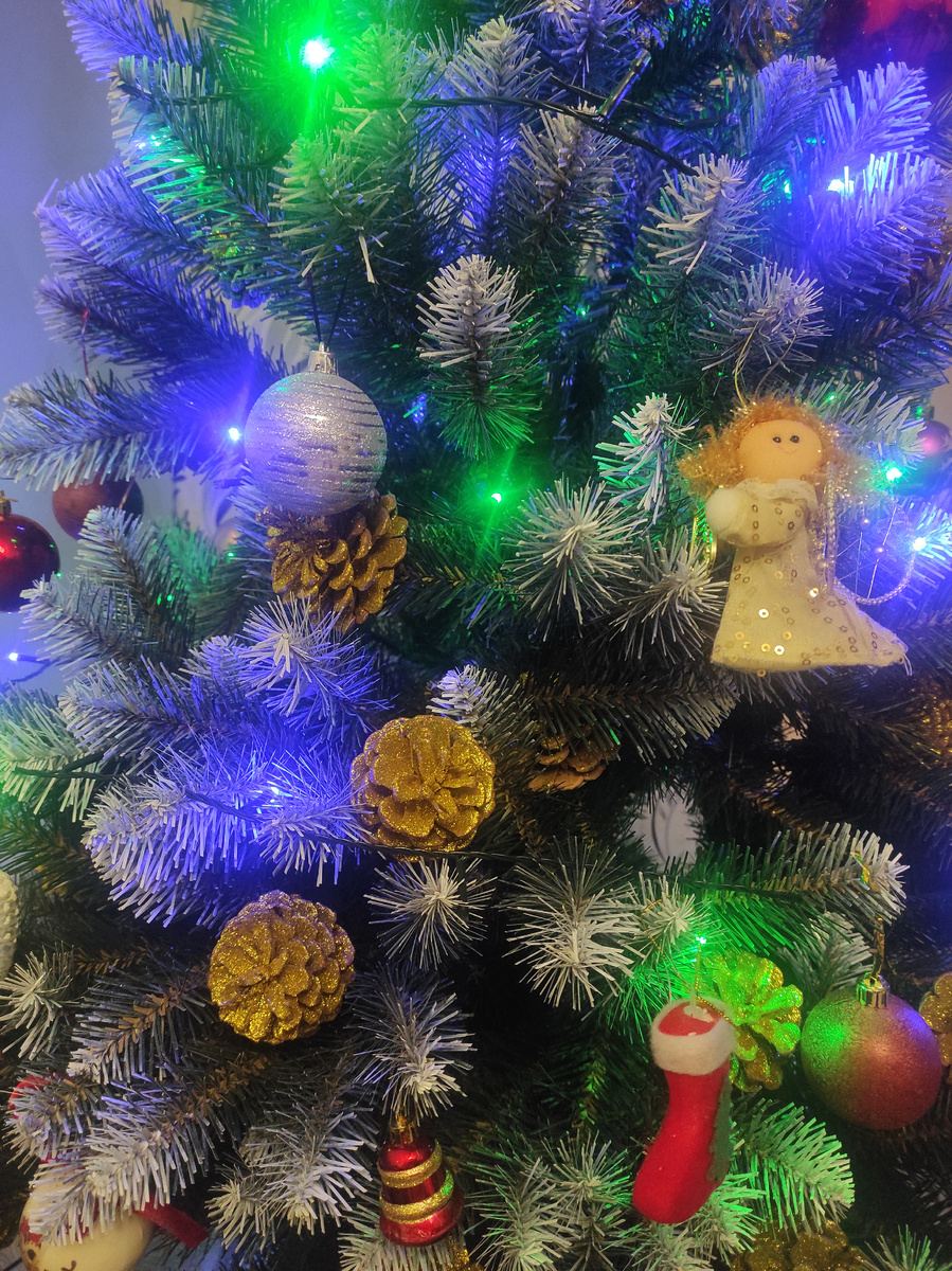 Вот такую ёлочку 🎄мы поставили с детьми.Младшая украшала😊.Сразу настроение поднялось.И не важно ,сколько мне лет!Я всегда буду любить:наряжать ёлку 🎄запах мандаринок,и получать подарочки 🎁🎁🎁!!!Главней всего погода в доме.А всё другое суета!!! С наступающим вас😘И с Наступающим Днём рождения меня!31 декабря🎂😉