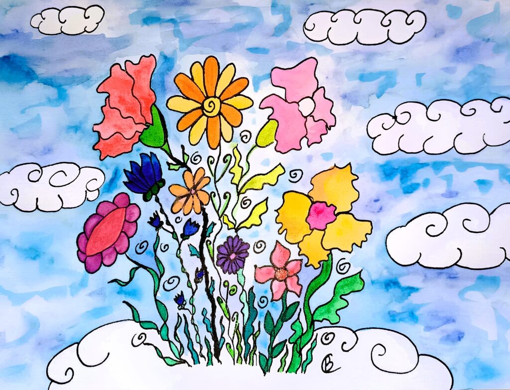 Цветы на облаках. Вилена Салтыкова