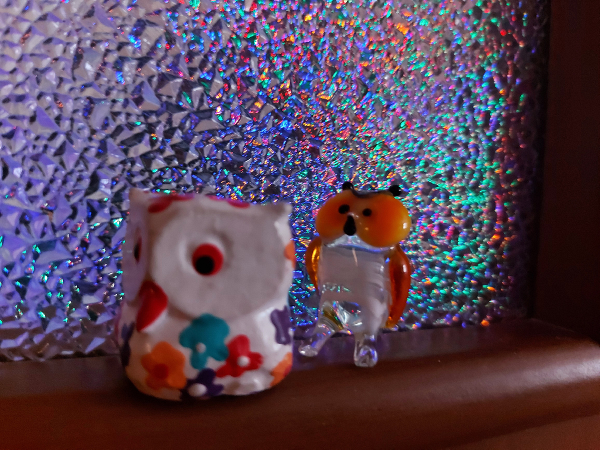 Чтобы не мешали и не подсматривали, выставила их за дверь.