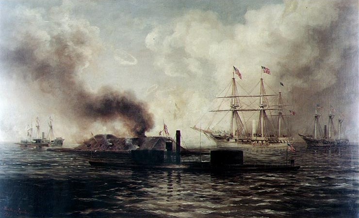 Battle_of_Mobile_Bay_(1890)_by_Xanthus_Smith
