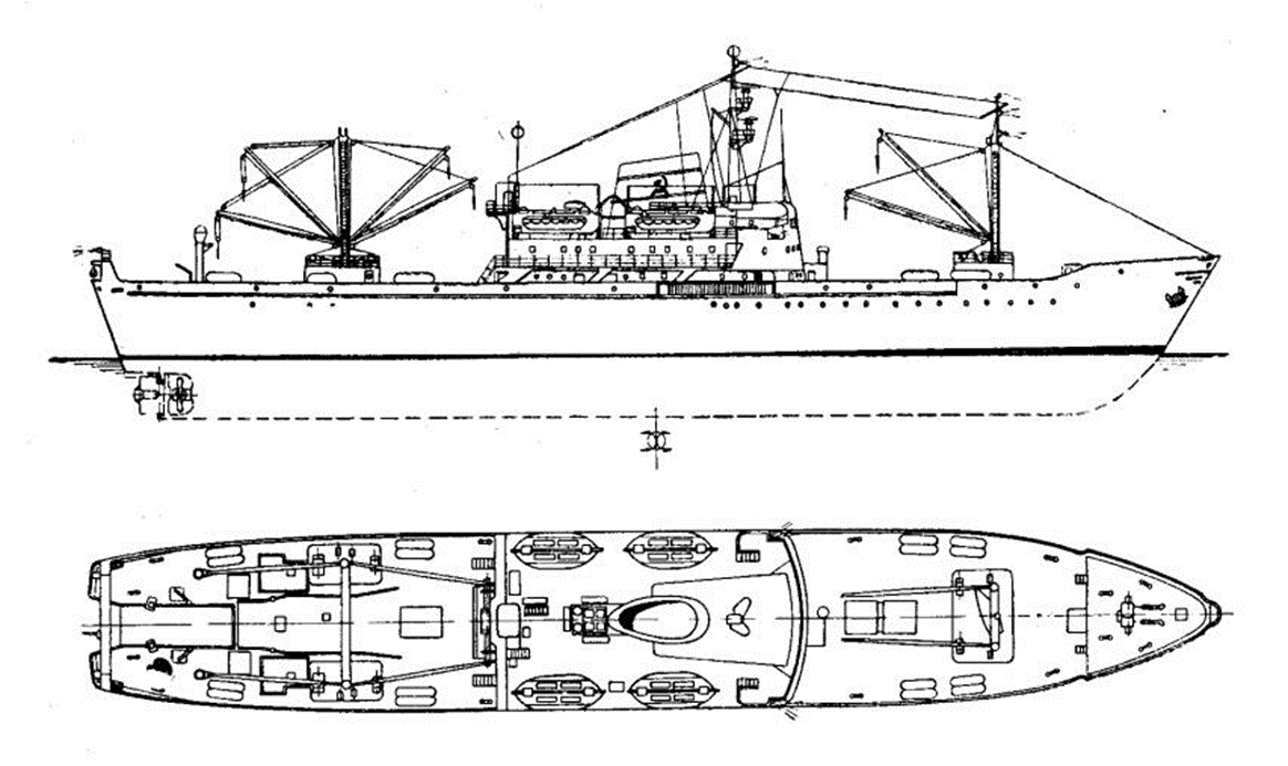Большой морозильный рыболовный траулер типа "Грумант"