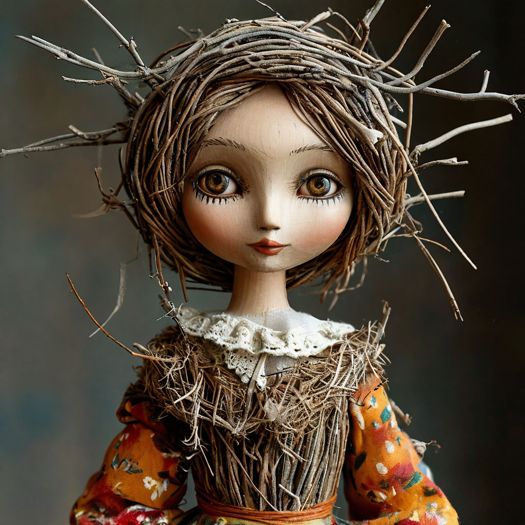 Создано ИИ. Волшебная метла