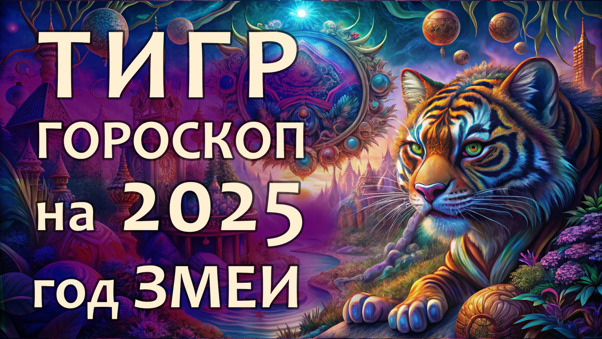 Тигр гороскоп на год Змеи 2025