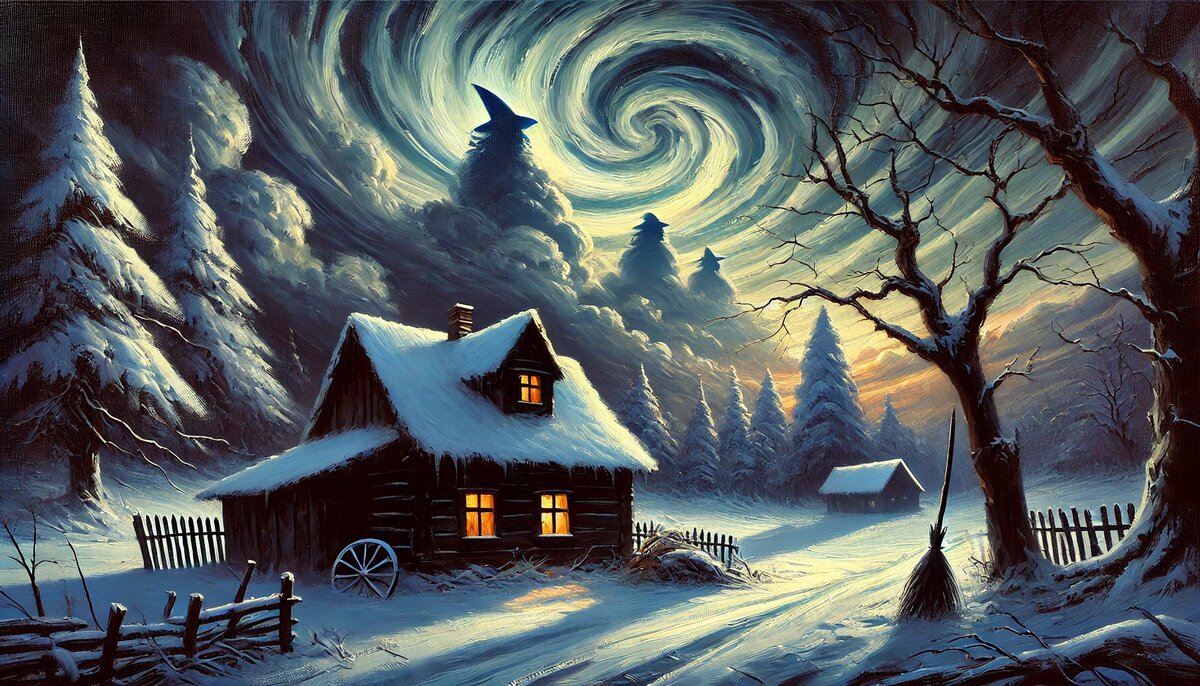 Евстратиев день, или Ведьмины посиделки, считался временем активности нечистой силы, стремящейся в дома, где нарушены обычаи.