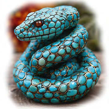 Змейка, бирюза