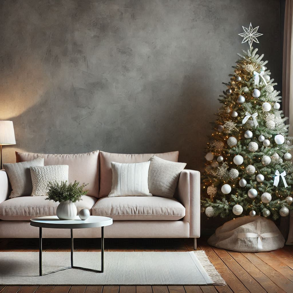 Новогодний декор в стиле минимализм