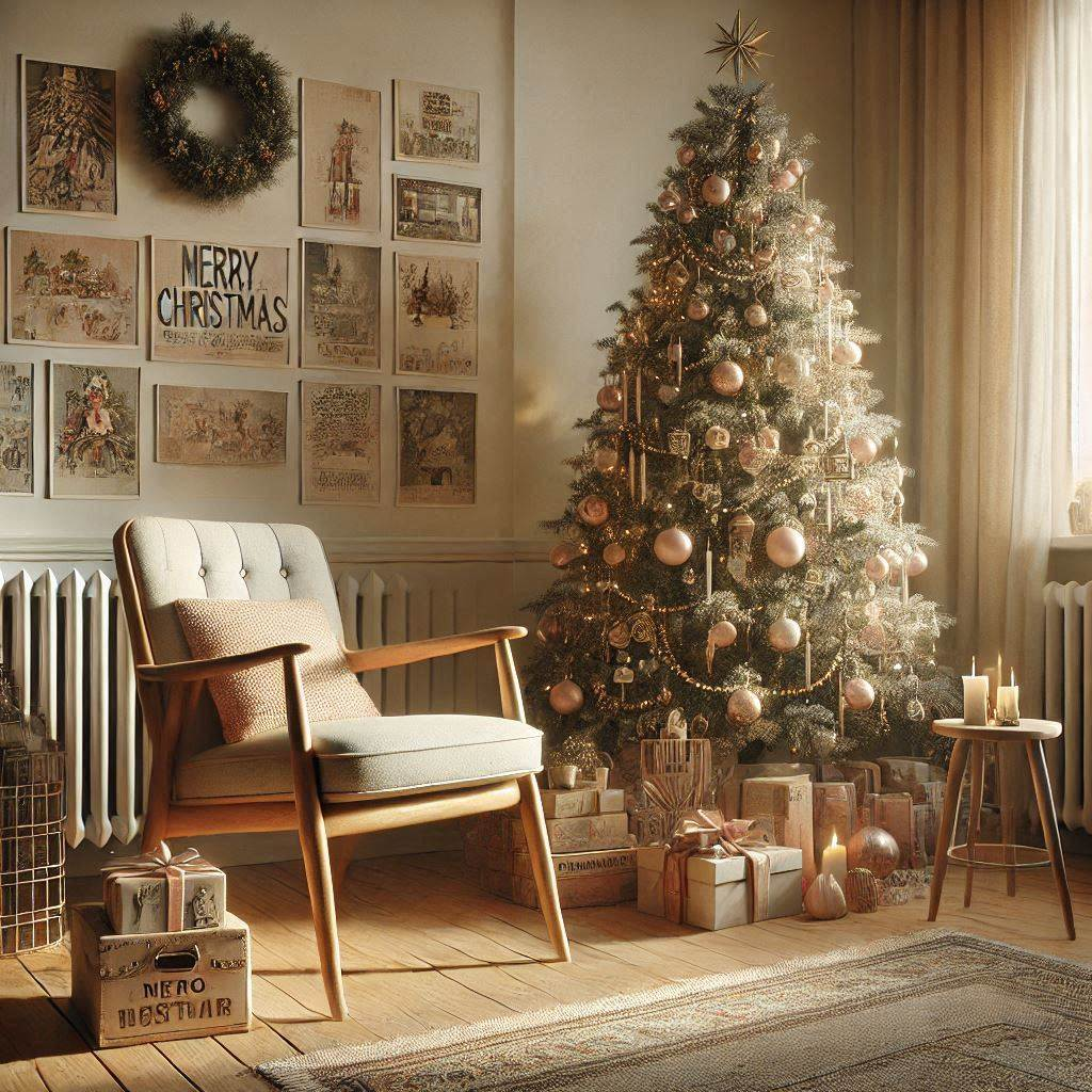 Ретро-стиль в новогоднем интерьере