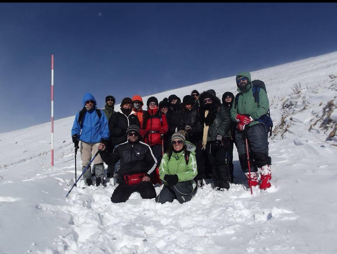 Последняя точка, куда нам удалось подняться на горе Тегенис. 