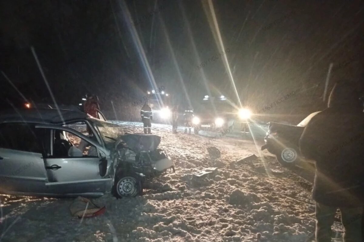    Два человека пострадали во время лобового столкновения авто в Пермском крае