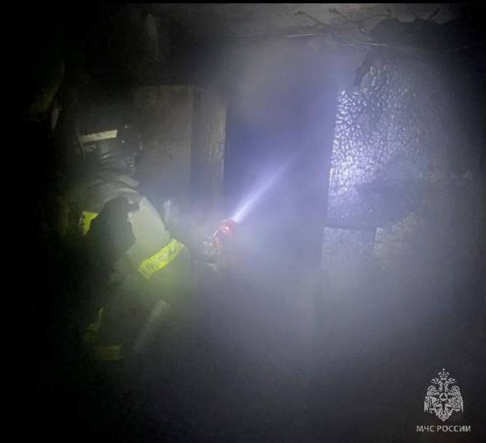    Пожар в квартире на Деповской . Источник: t.me/mchs_altkray