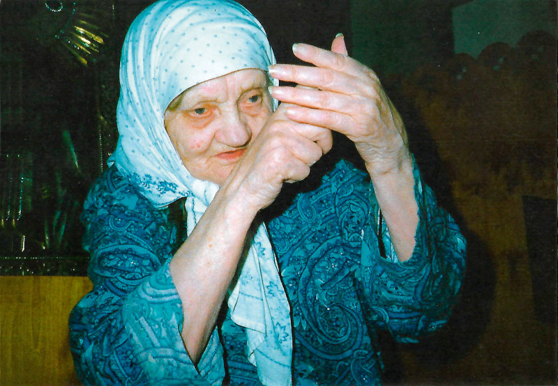 Миленькая такая. Вот она, смотрите, любуйтесь! Любушка. Старица Любовь Лазарева