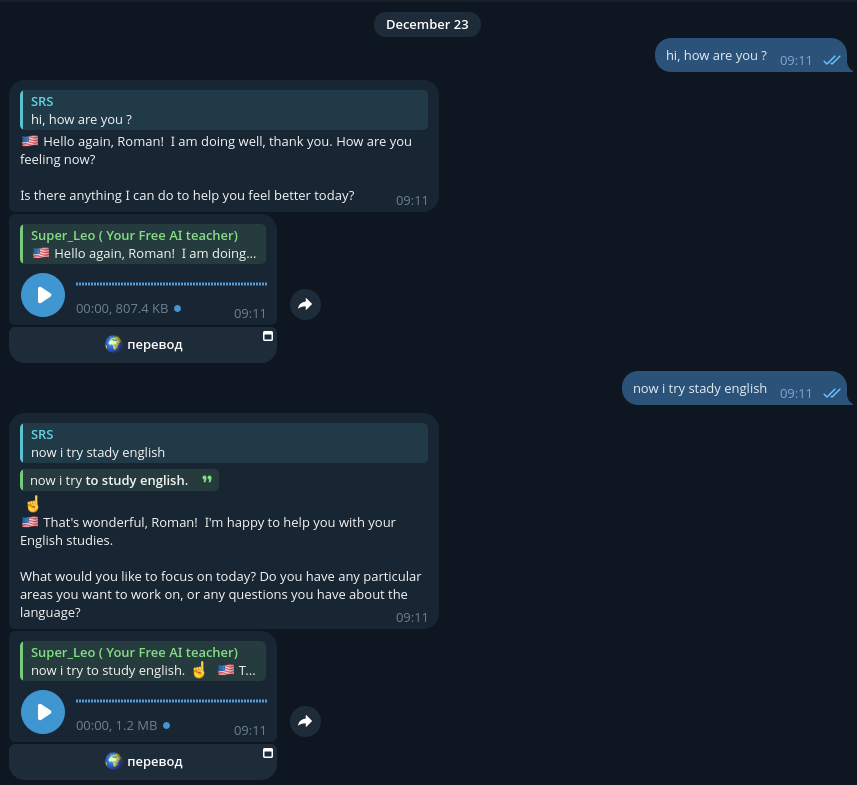 поправляет мой плохой английский 
