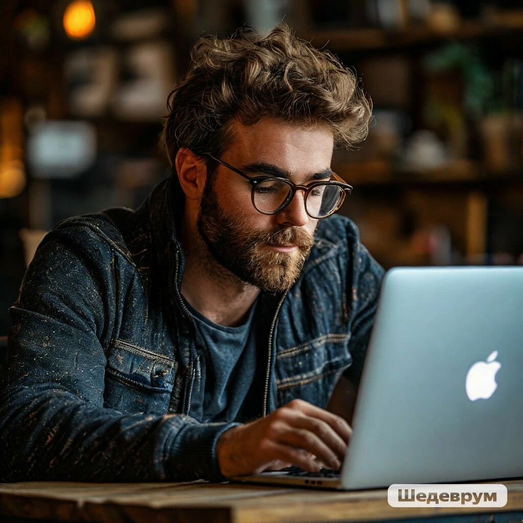 Почему то нейросеть Шедеврум видит ноутбук приемущественно с яблокои