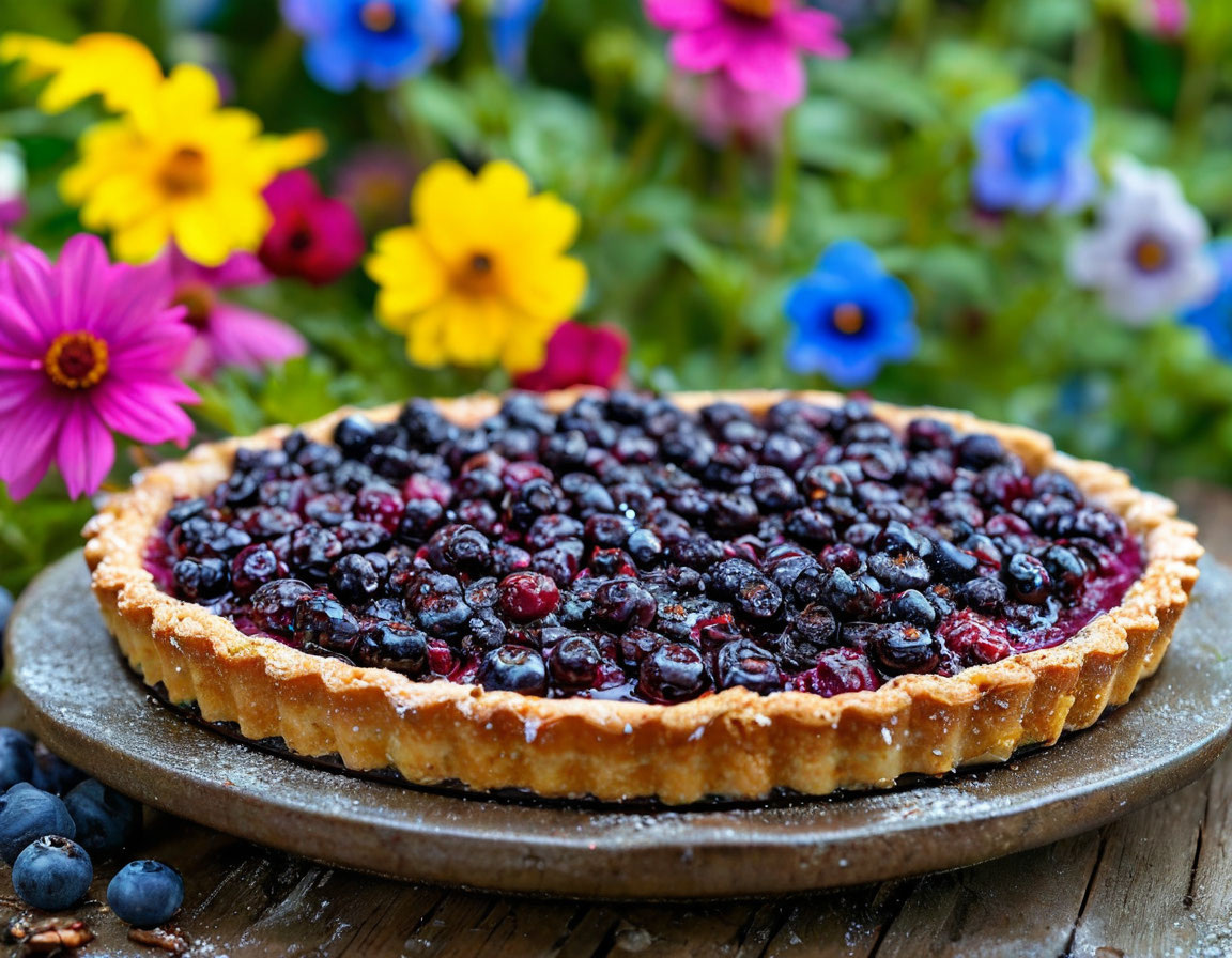 Черничный пирог