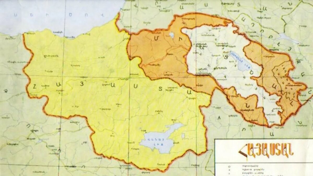 Копия карты Восточной Армении