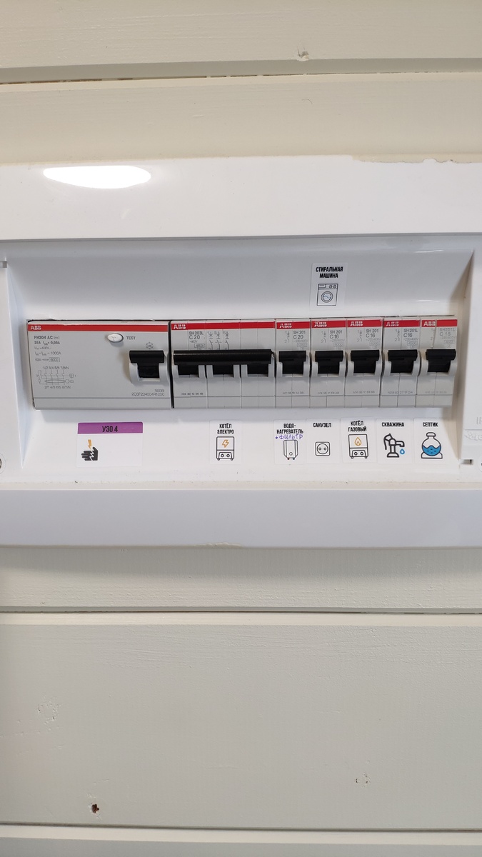 Второй щит в котельной. Запитан от главного щита.