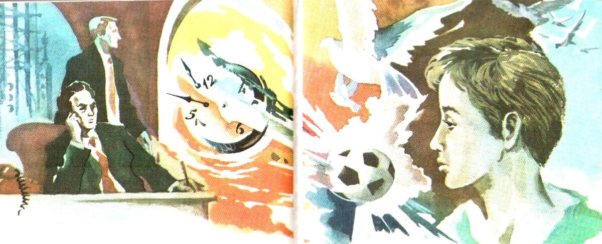 Владимир Овчининский. Иллюстрация к рассказу Александра Фина "Автофон". Изображение взято из открытых источников