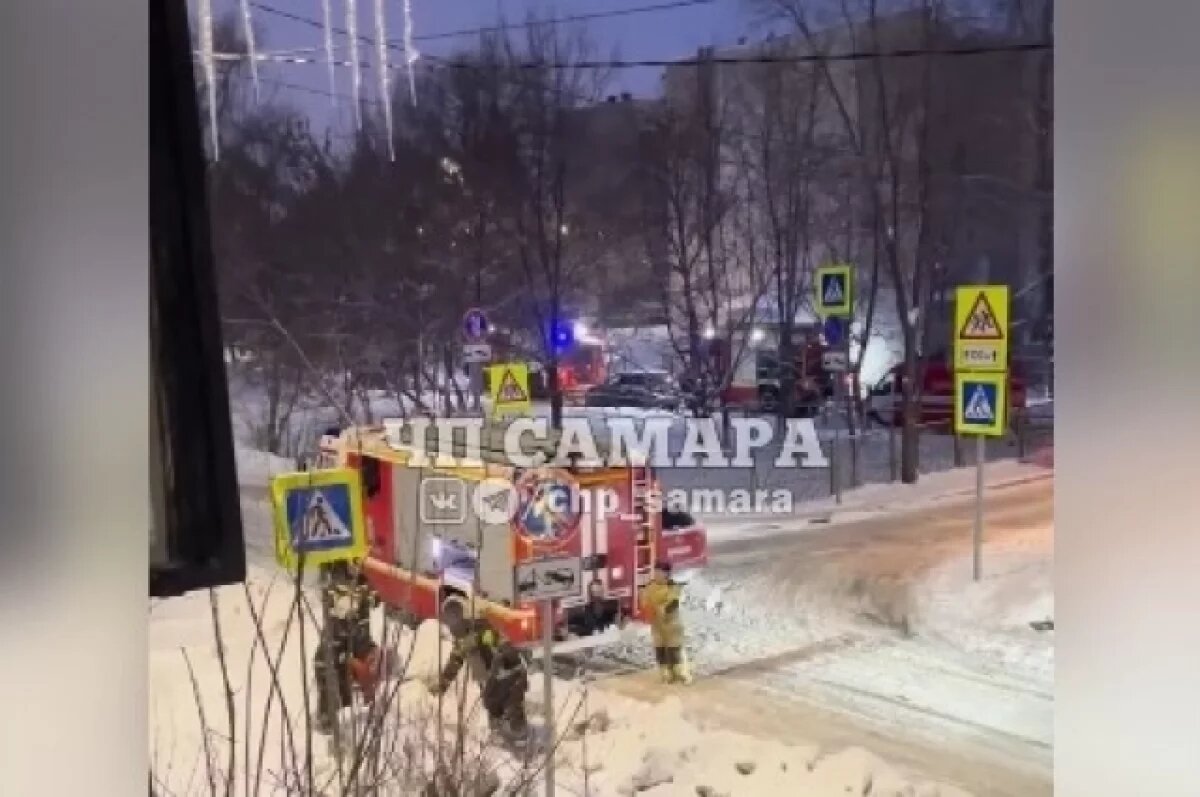    В Самаре произошёл пожар в спортзале школы № 20