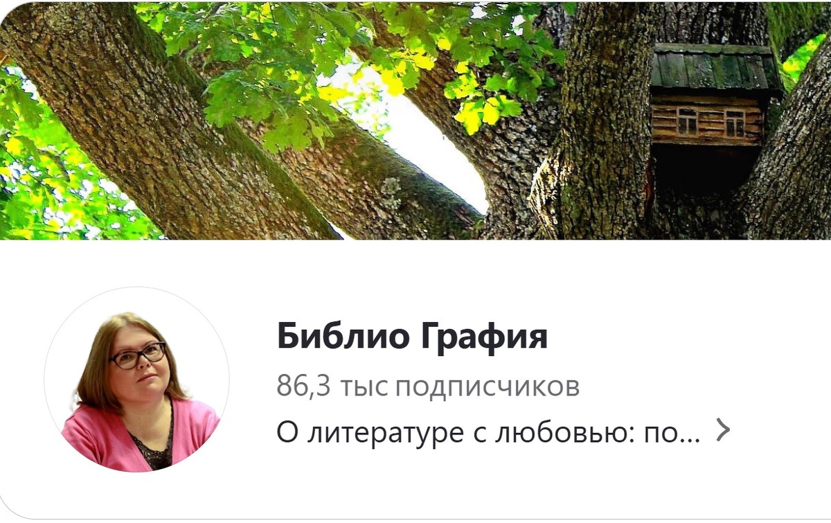 Скрин-шот главной страницы блогера Библио Графия