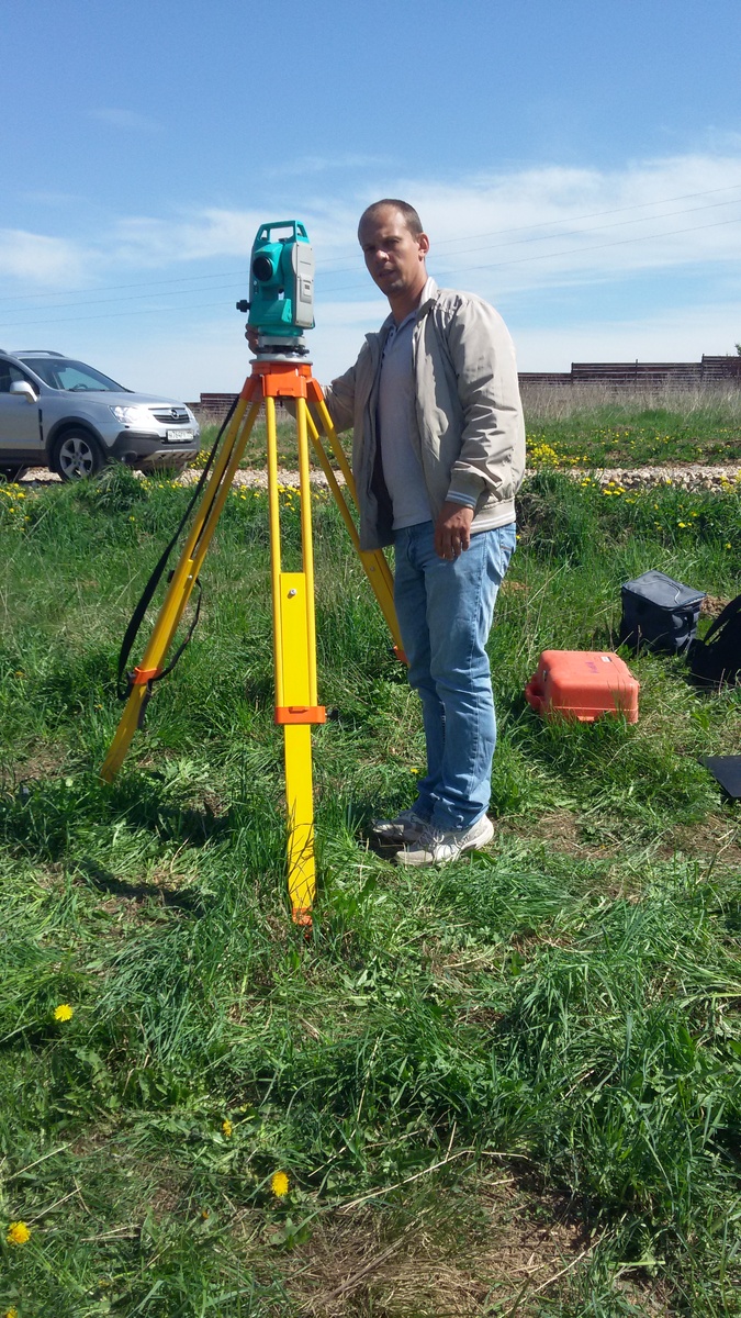 Делаю съемку участка, май 2016г.