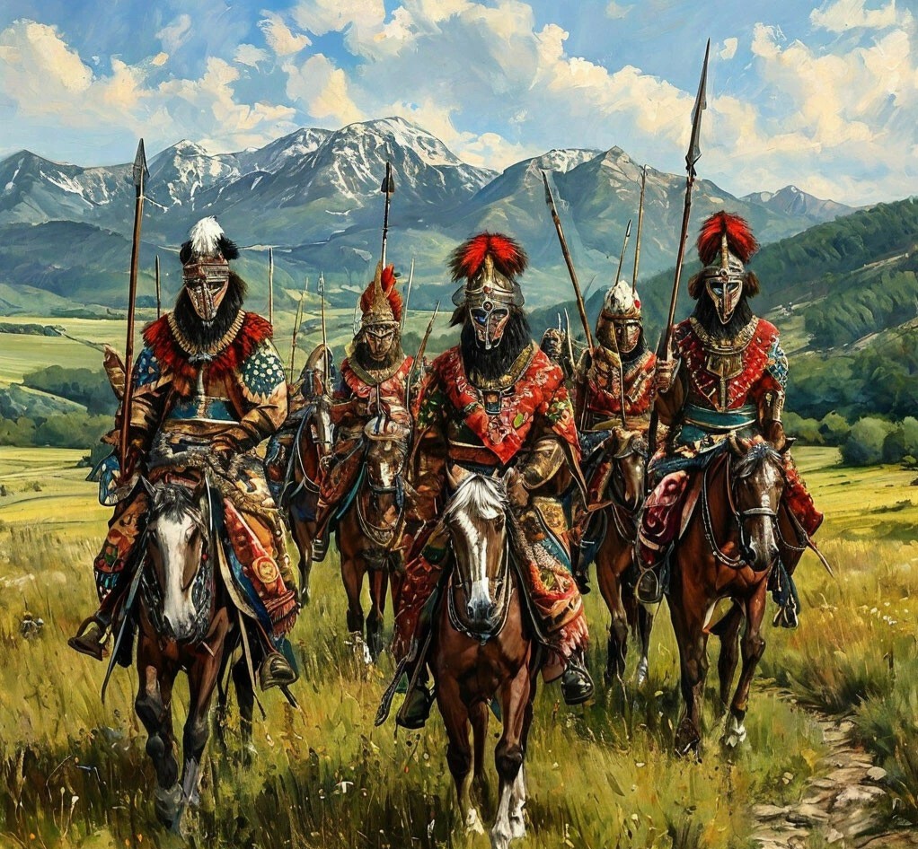 Венгры мадьяры на Урале, 2000 лет до н.э. могли бы выглядеть так по версии ИИ