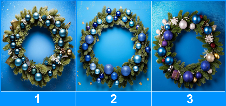 Выберите новогодний венок