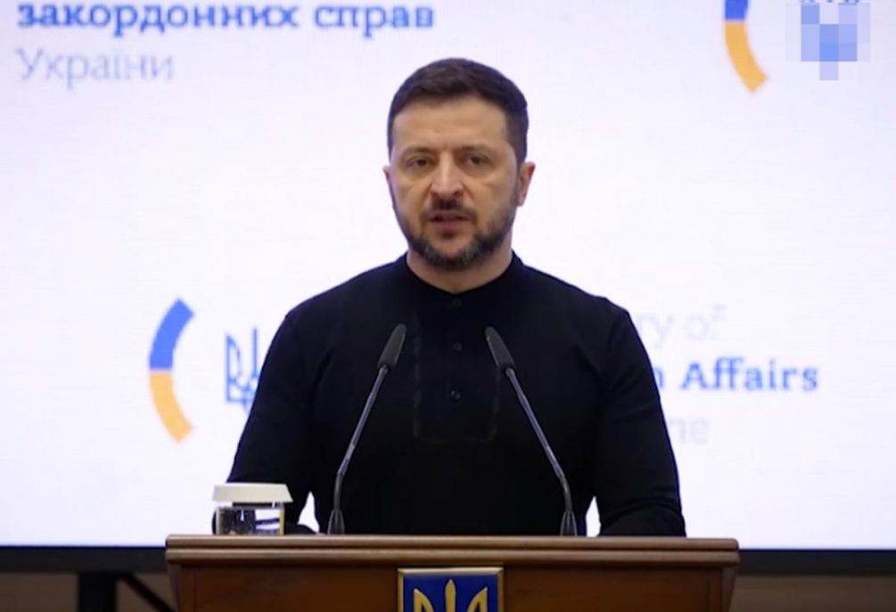   Зеленский. Фото: стоп-кадр видео.