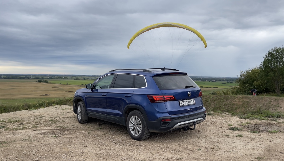 Volkswagen Taos Алексея на съемках видео для моего канала