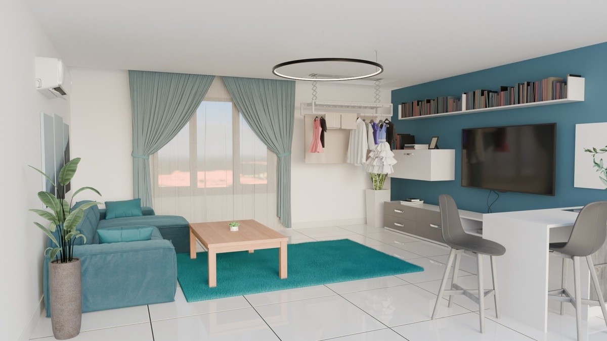 Данная потолочная сушилка имеет электропривод, что позволяет ей опускаться до 125 см, чтоб, Вам удобно было развешивать белье