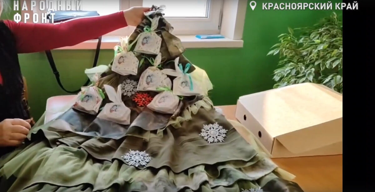     Красноярские волонтеры отправили необычную ёлку медикам на СВО