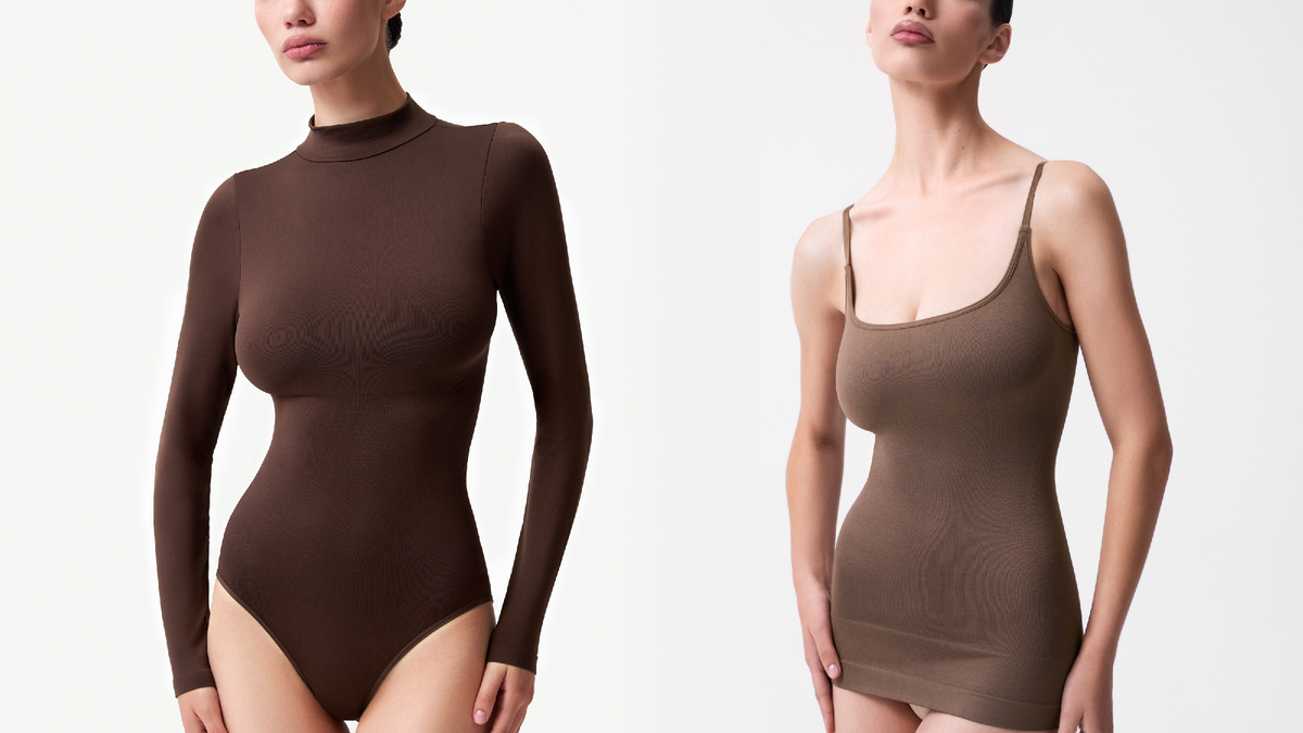 Боди-бадлон и майка с вырезом мягкий квадрат WL