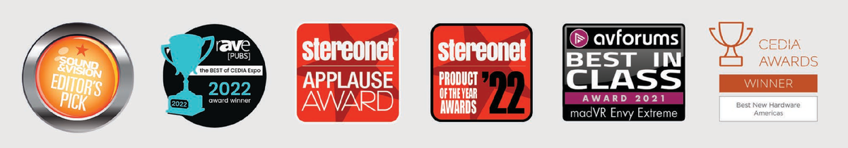 Награды madVR Envy Extreme mk2