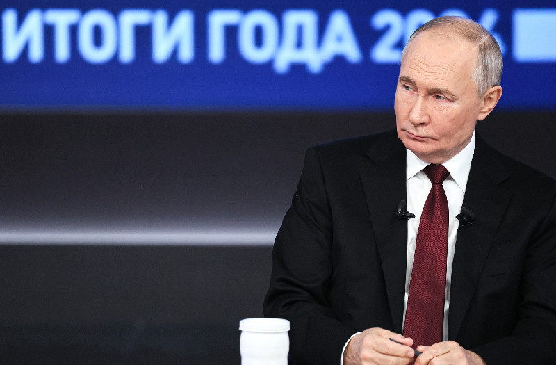    Программа «Итоги года с Владимиром Путиным». Фото: Сергей Савостьянов, ТАСС