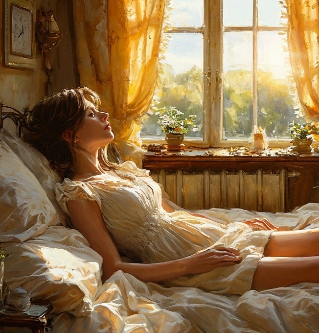 Вика проснулась