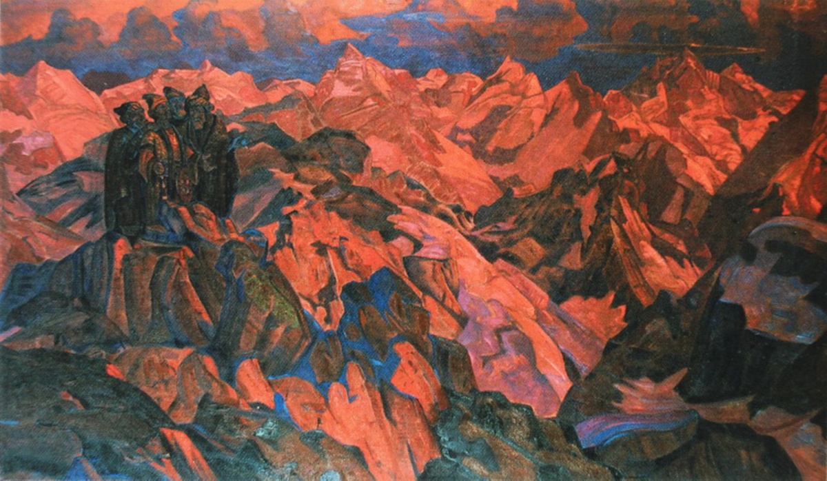 Н.К. Рерих. Граница царства. 1916. Государственный музей-заповедник "Петергоф", Музей коллекционеров. Санкт-Петербург Россия