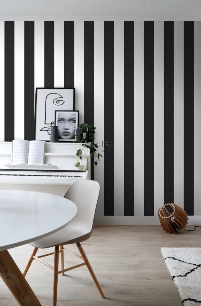 Обои флизелиновые "Black & White". Артикул: 139111 от EstaHome (Голландия).