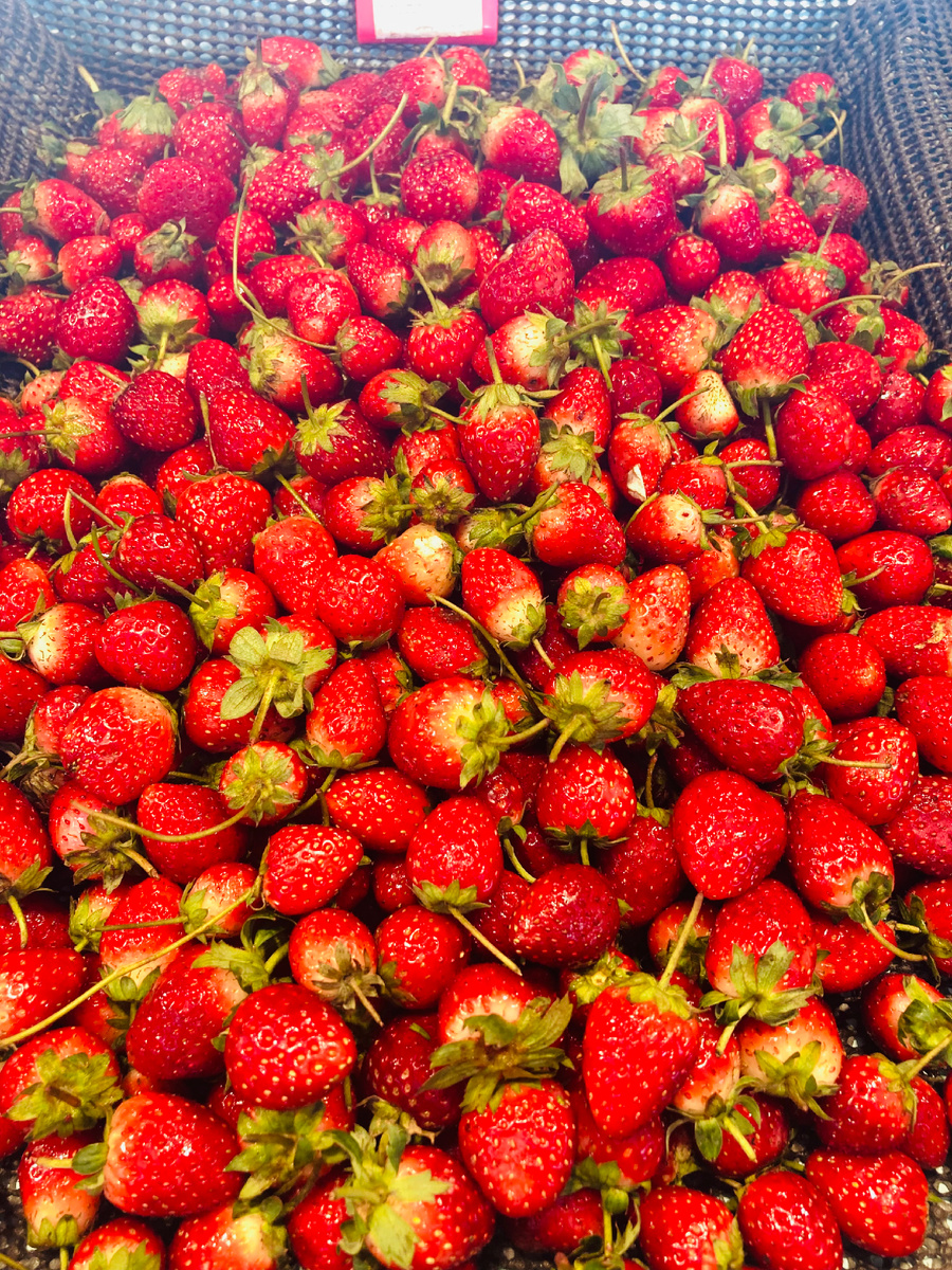 Новый урожай клубники. Фото автора