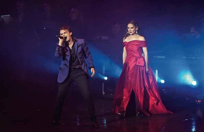 Номер из мюзиклов «Моцарт и Сальери» и «Призрак оперы».Сальери – Ярослав Баярунас, Дива –
Екатерина Смолина.