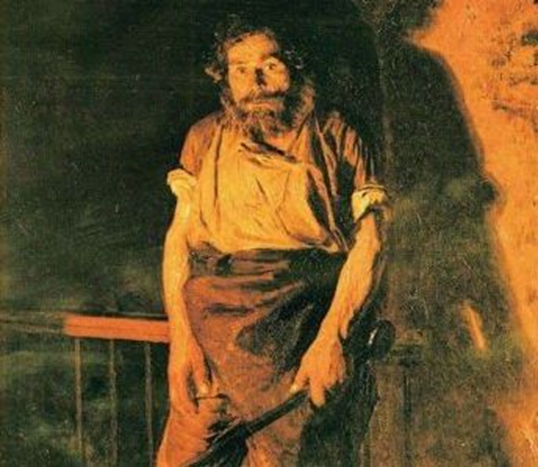 Н.А. Ярошенко. Кочегар. Фрагмент репродукции картины.
Из открытых источников Интернет.
