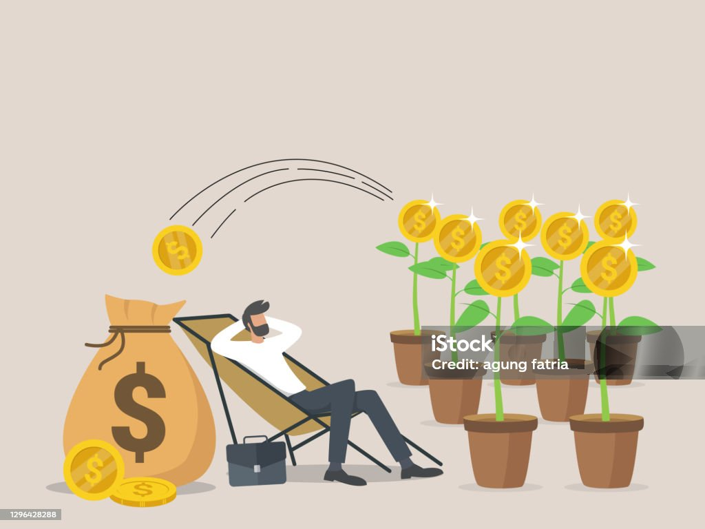 Схема пассивного дохода. Источник: https://www.istockphoto.com/